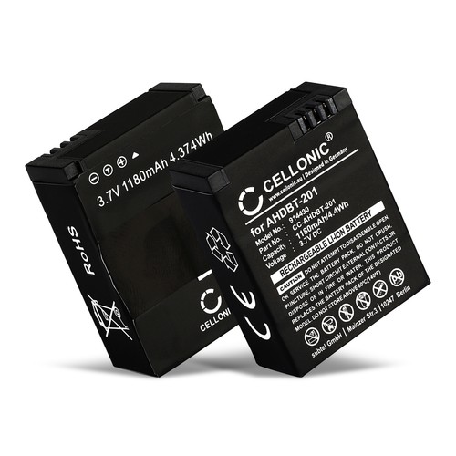 2x Bateria para GoPro Hero 3 Black (1180mAh) eBay