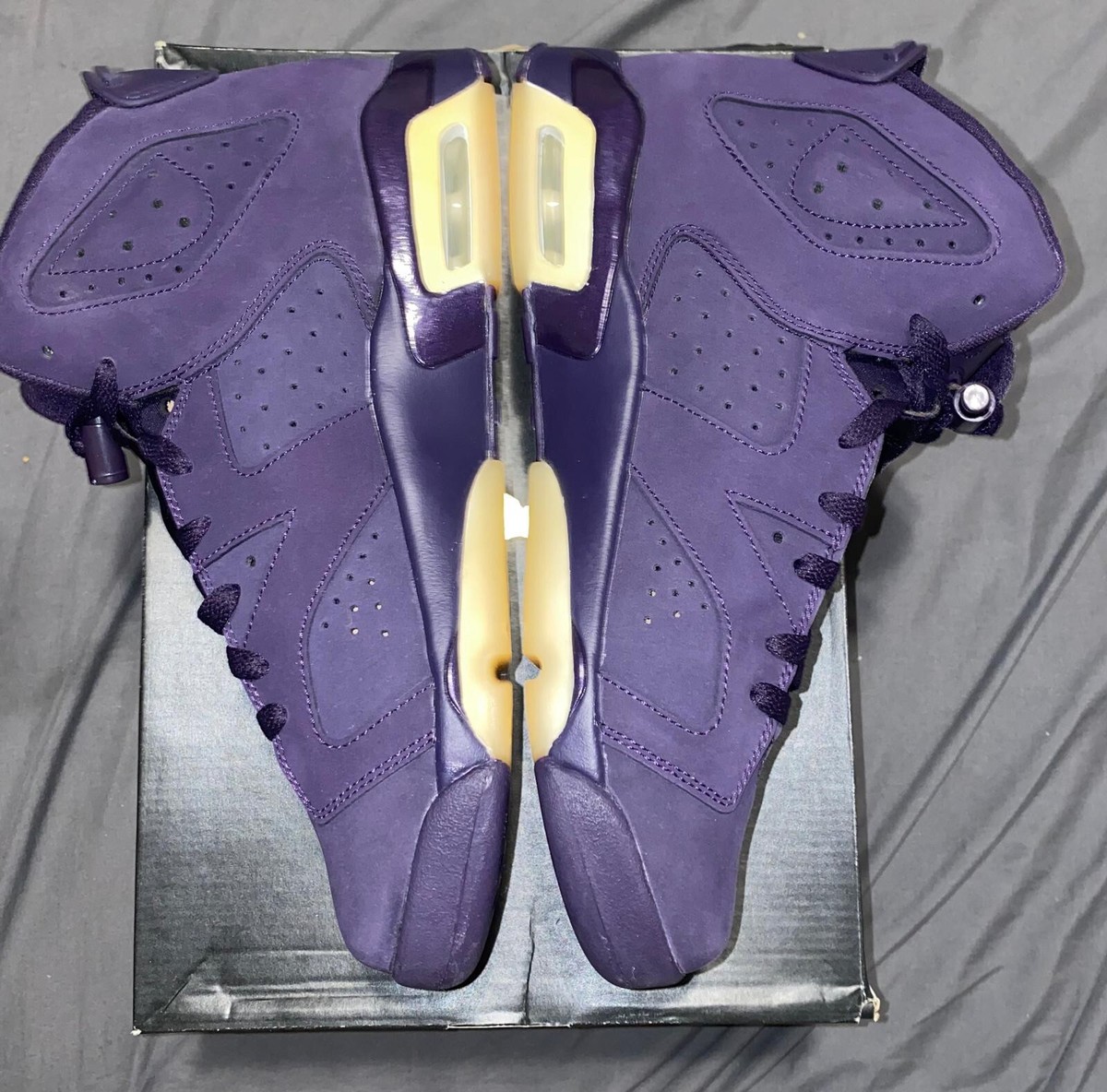 Air Jordan 6 Retro GG Purple Dynasty Violet 2016 9Y Deadstock with 