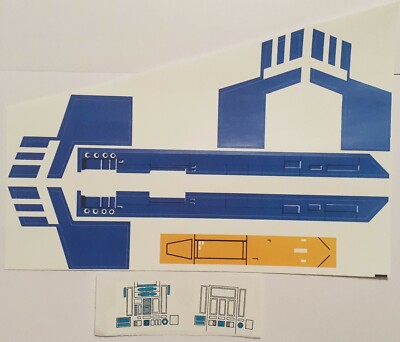 Vintage Star Wars X-Wing Blue Squadron Replacement Sticker - No Need To Cut