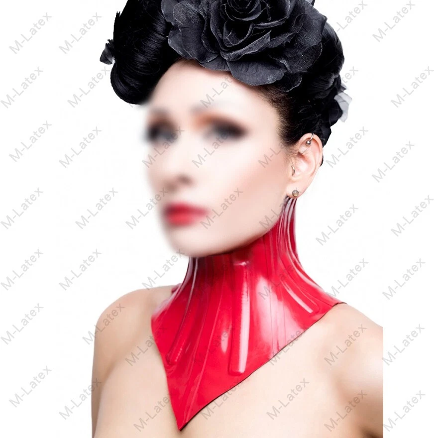 904b Latex Rubber Gummi Neck corset lace up halskorsett thick customized 0.7mm - Image 2 of 4