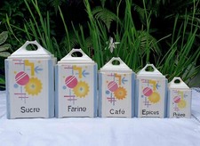 Art Deco Kitchen Canisters, 1930s, DITMAR URBACH