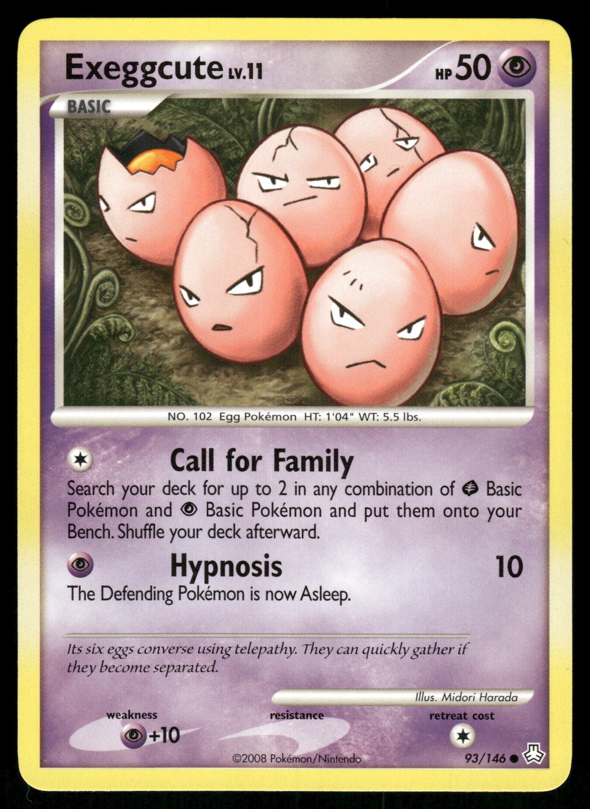 Exeggcute LP 93/146 Legends Awakened Pokemon Card