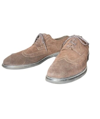Men's Nordstrom 1901 Brown Leather Dress Shoes Suede Oxford - Size 12 M |  eBay