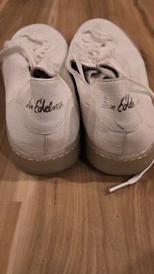 Sam Edelman Poppy Pebbled Leather Sneakers Size 10.5 White  display picture 3