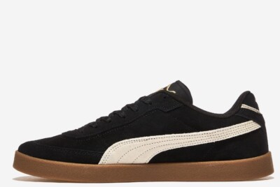 PUMA CLUB II ERA SUEDE VINTAGE men's shoes 40071701 BLACK | eBay