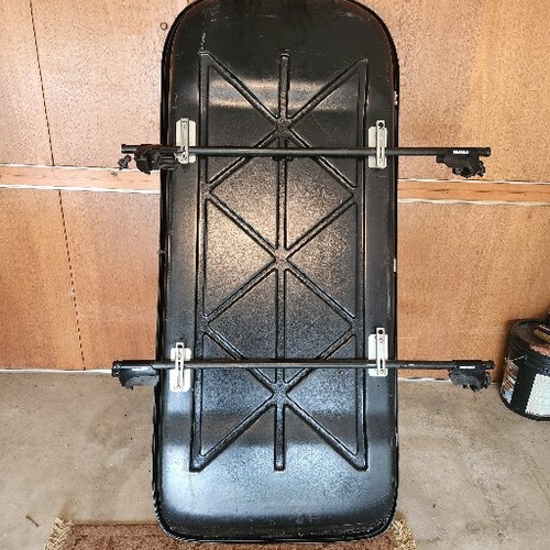 SEARS XCARGO XTREME ROOFTOP CAR STORAGE CARRIER BOX W/ YAKIMA LOCK IN