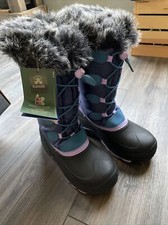 Kids Snow Gypsy waterproof boot size 3 navy NiB Kamik Brand