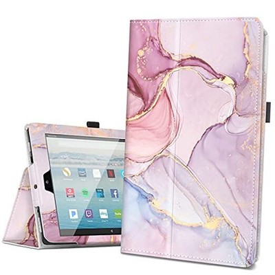  Case for Amazon Fire HD 10 Tablet (7th Generation and 9th Abstract Rose Gold