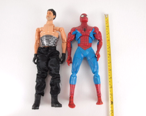 Marvel Spider-Man Action Figures Lot of 2 Doc Ock 12 Inch Jointed Toys 2004 - Afbeelding 1 van 9
