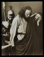 Glass Magic Lantern Slide OBERAMMERGAU PASSION PLAY NO5 DATED 1910 PHOTO GERMANY