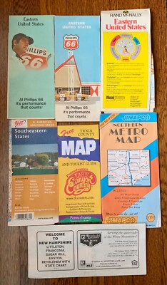 7 VINTAGE Road MAP EASTERN Southeastern United States McNally Phillips 66 TIOGA