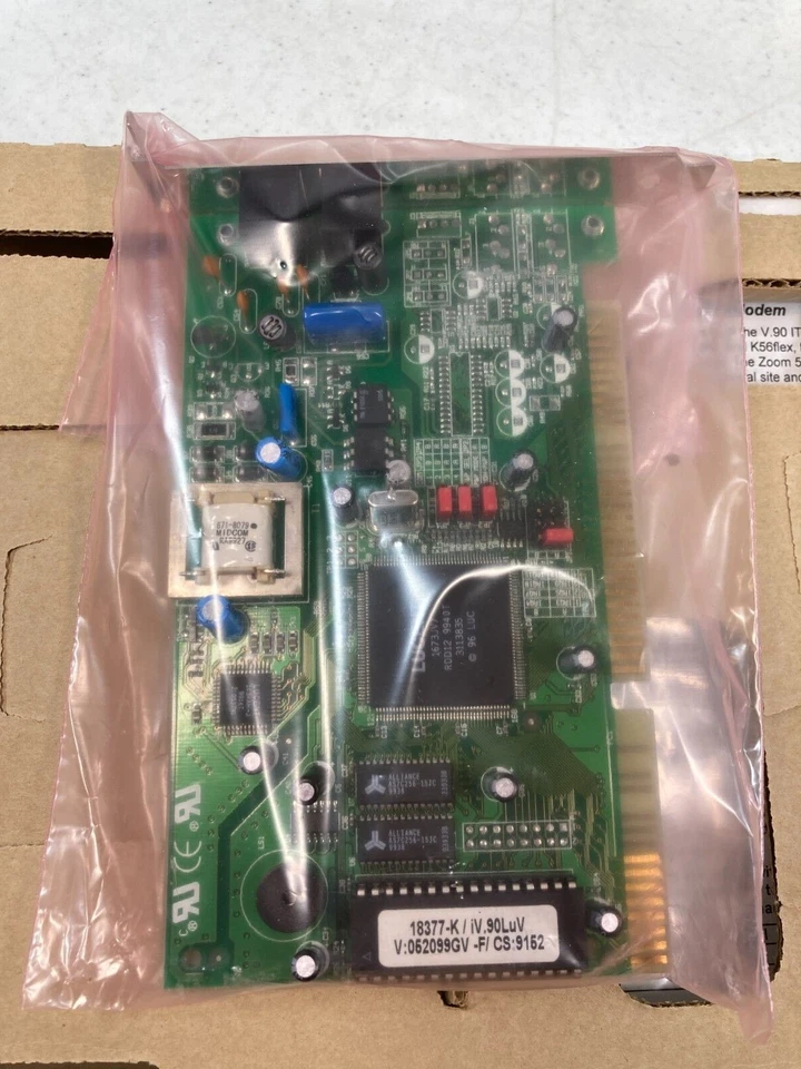 Zoom Fax Modem 56k Dual Mode Modem Card Open Box 2919-00-00L Y2K Ready! - Image 2 of 4