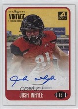 2021 Onyx Vintage College Auto Blue Ink /400 Josh Whyle #CAJW Auto 2qw