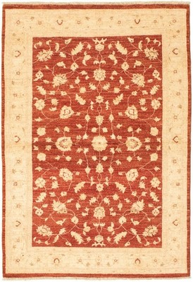 Traditional Dark Copper 4'2'' x 6'1'' Hand-knotted Oriental Carpet Wool Area Rug