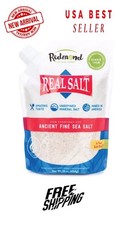 REDMOND Real Sea Salt Natural Unrefined Gluten Free Fine, 16 Ounce Pouch 1 Pack