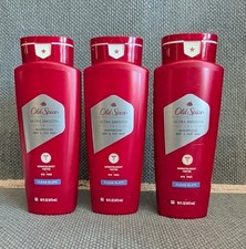 Lot Of 3 Old Spice Ultra Smooth Moisturizing Body & Face Wash Clean Slate 16 oz