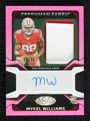 2025 Certified Pink Etch 6/35 Mykel Williams #FBC-MWS Rookie Auto RC 8f7