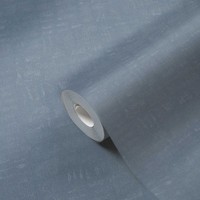 Melierte Tapete Unifarben Mit Strukturdesign – Blau
