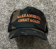 AUTHENTIC TRUMP CALI FAME MAGA MAKE AMERICA GREAT AGAIN 2016 CAMOUFLAGE HAT CAP