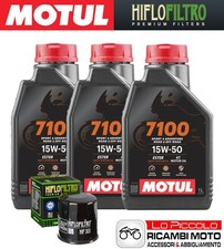Cutting Kit 3 OIL [MOTUL] 7100 15w50 + FILTER Honda XRV 750 AFRICA TWIN 1999