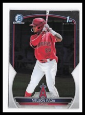 2023 Bowman Chrome Prospects #BCP-132 Nelson Rada Los Angeles Angels RC 1st 16