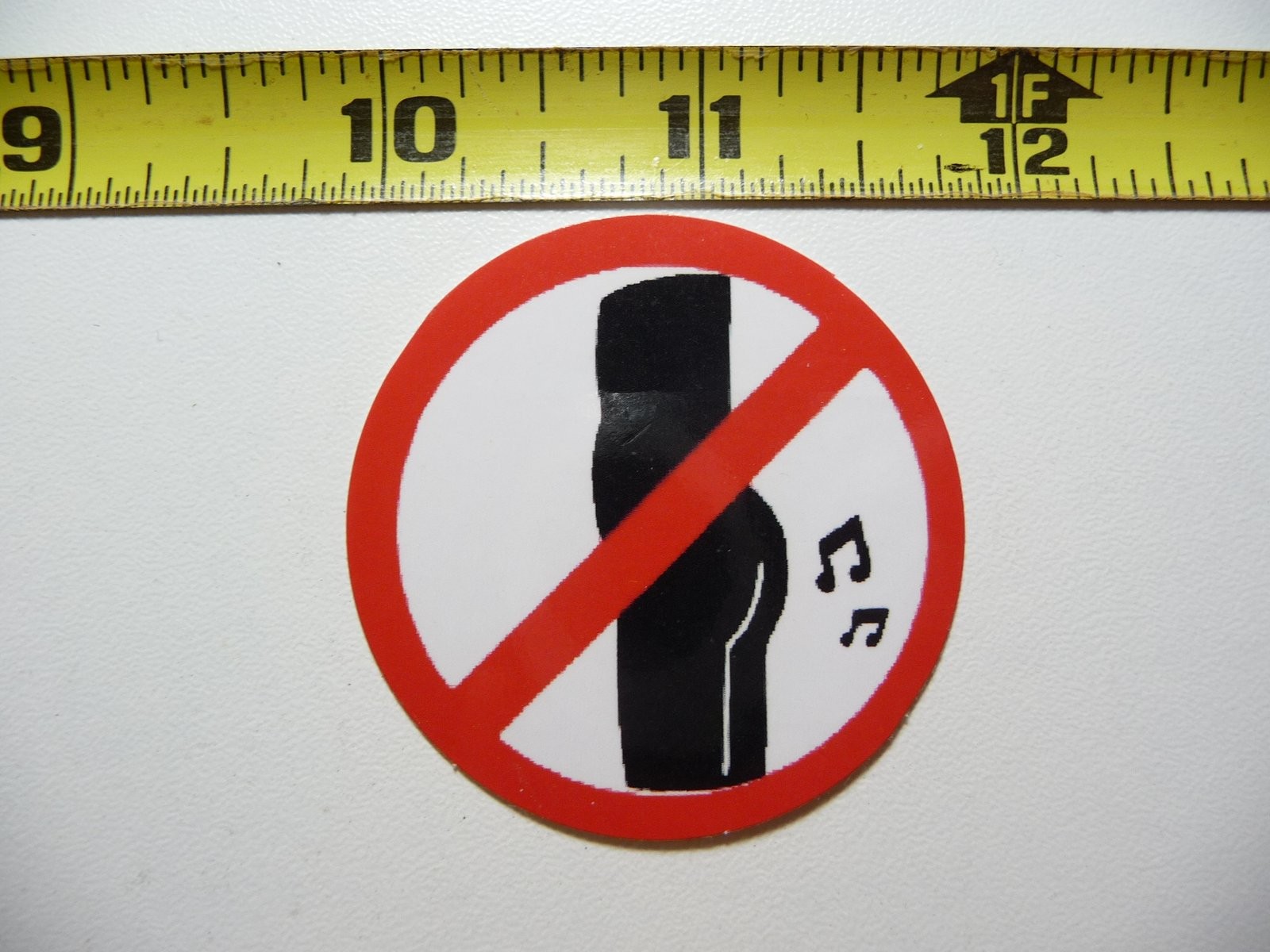 No Toilet Play Allowed - Prohibited Job Occupation Decal Sticker