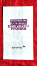 Air Sickness Bag Spuckt&uuml;te Kotzbeutel  Eurowings 2026 - Du kannst uns auch ..