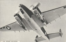 Un avion HUDSON - Très gros plan - Carte postale