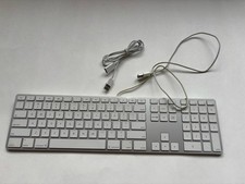 USED Genuine Apple USB Wired Keyboard A1243 with NUMBER KEYPAD
