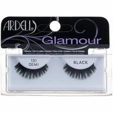 3 Pack Ardell Glamour False Eyelashes Pair 101, Demi Black