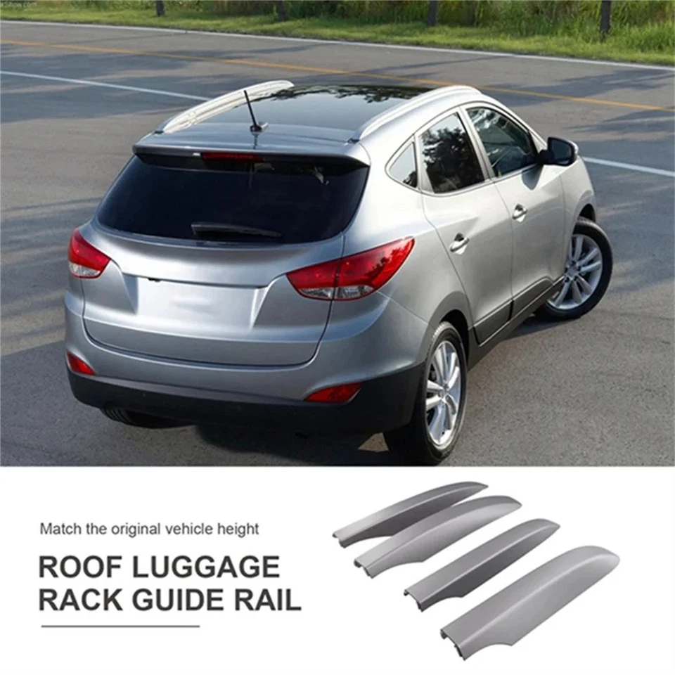 Cubierta portaequipajes de techo 4 piezas para Hyundai IX35 TUCSON 2011 2012 2013 2014 2015 Foto 4 de 4