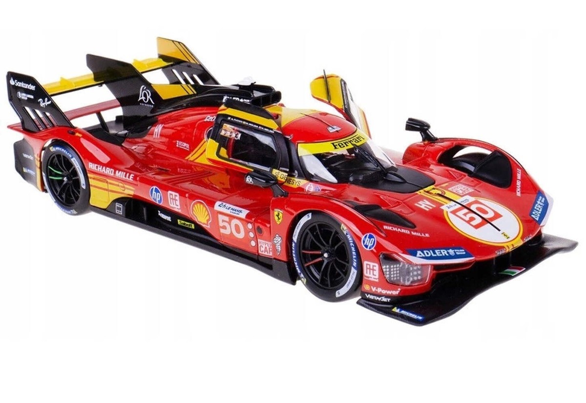 1:24th Ferrari Racing 499P LMH Winner Le Mans 2023 #51 Red | eBay