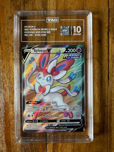 Sylveon V graded TAG 10 for sale on eBay