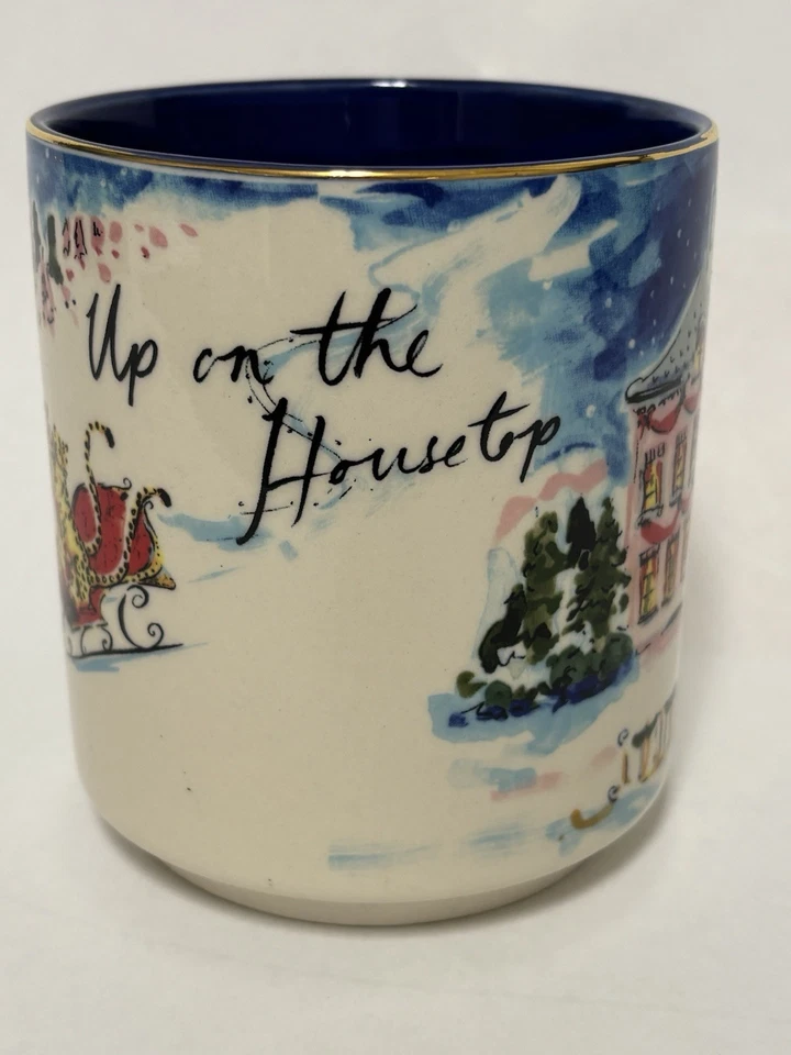Taza de techo Anthropologie Susannah Garrod 'Tis The Season Up on the Housetops Foto 2 de 4