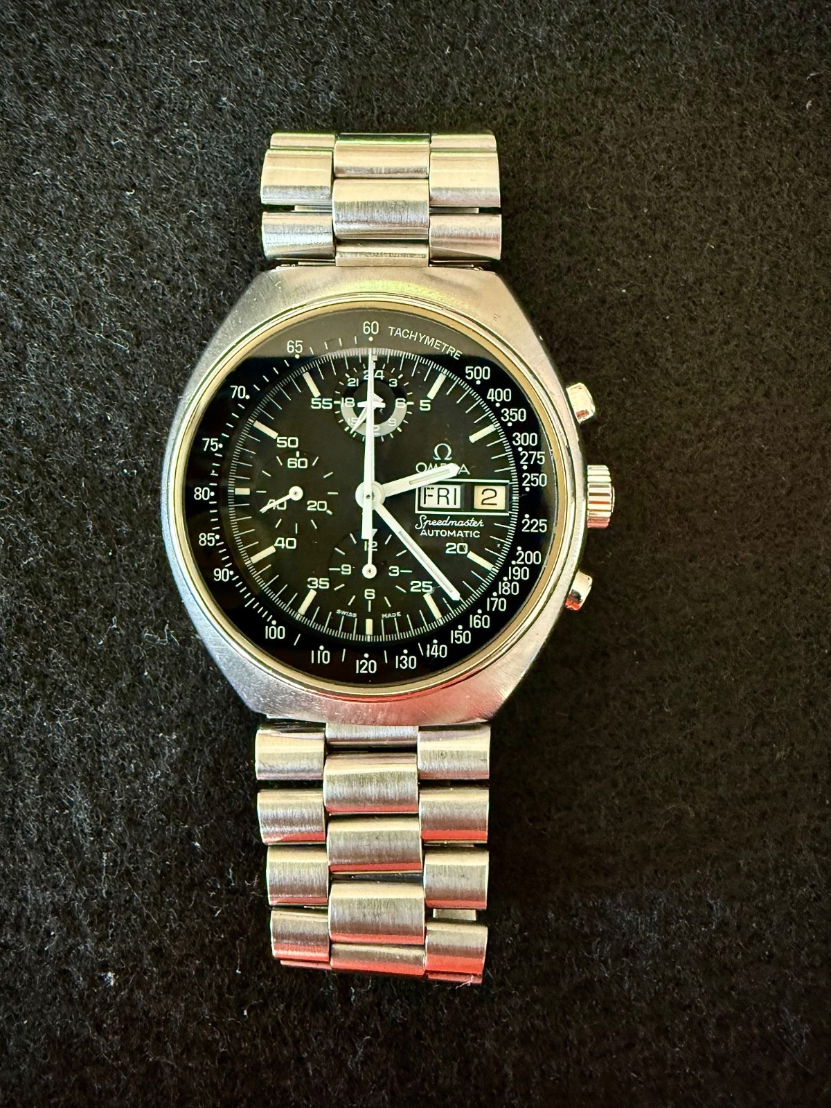 Stainless 4.5 IV Automatic 70s Omega Vintage 176.0012 Mark Chrono Speedmaster - vintagewatches.pk