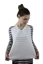 TIDI 25 Pack Disposable Plastic Adult Bibs