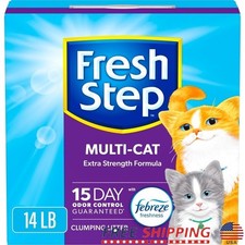 Multi Cat Clumping Cat Litter Extra Strength 15 Days Odor Control Low Dust New
