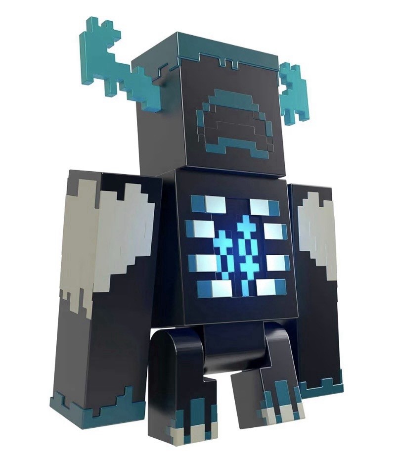 Mattel Minecraft Toys Warden Action Figure, New but Damaged Packaging
