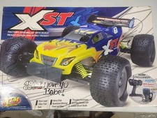 XTM Racing XST 1/8 4WD Nitro Truggy RC Car Blue Yellow w/ Box 