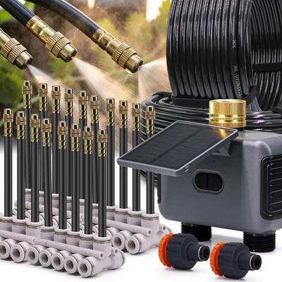 2.4GHz Timed Automatic Watering System Gatden Sprayer Kit w/ WIFI Water Timer 8m