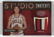 2015-16 Panini Gala Studio Swatches Crimson 2/10 Doug McDermott #28 0c3