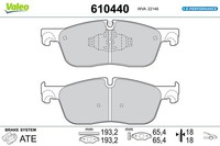 Bremsbelagsatz Scheibenbremse E-PERFORMANCE Valeo 610440 FüR Landrover Range 4X4