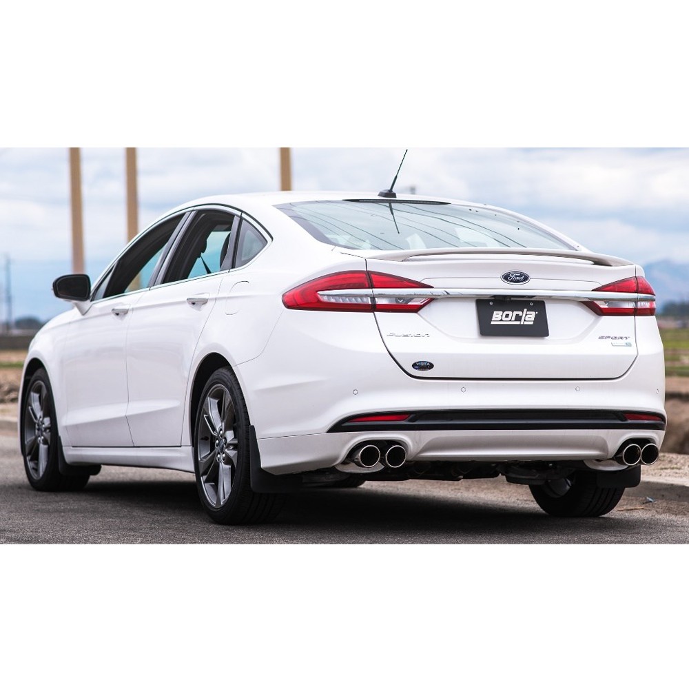 Borla 11942 S-Type Axle Back Exhaust Kit for 2017-2019 Ford Fusion Sport 2.7L V6