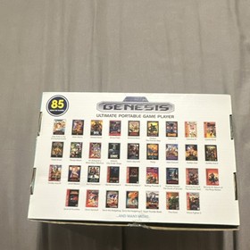 SEGA Genesis Ultimate Portable Game Player White Blue 2.8" LCD 85 Games SD Slot