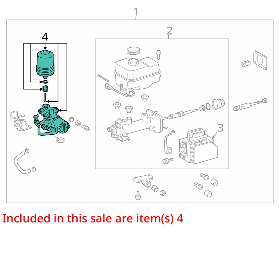 Power Brake Booster Hydro-boost Fits 05-15 TACOMA 1711136 Foto 3 de 4
