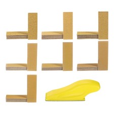 70pcs Detail Sander Paper 40/60/80/120/180/240/320 Grits 3.5x1.2" Sandpapers 0.35 per gallon