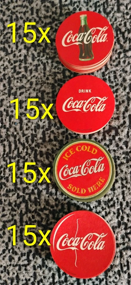Coca-Cola "Coaster In A Can" 60 Coasters, 4 Branded Designs - Image 3 of 4