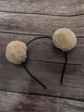 Light Brown Bear Ear Headband Koala Halloween Dress up Cosplay Costume Pretend