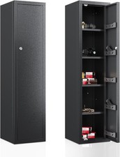 Gun Safe, 59-Inch Tall Gun Cabinet, Home Safe, Large Safe for Home Use