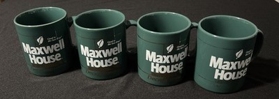 Vintage Maxwell House Decaffeinated  Good To The Last Drop  Coffee Mugs Lot Of 4